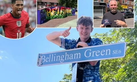Khu phố trùng tên Jude Bellingham mở hội nhờ World Cup