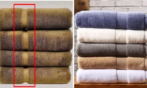 Tại sao trên khăn tắm luôn có một đường kẻ sọc khác biệt?