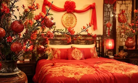 Vì sao nhiều người xưa chọn cành lựu trang trí phòng tân hôn? Ý nghĩa phía sau khiến nhiều người bất ngờ