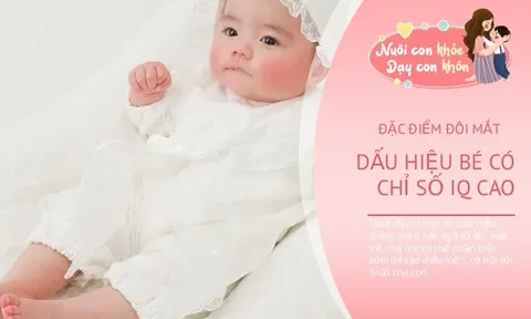 Nhìn vào mắt là nhận biết đứa trẻ thiên tài, có 4 đặc điểm này con thông minh vô cùng