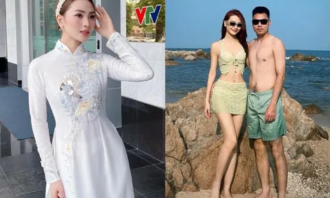 MC VTV quá đẹp được chàng cầu thủ trẻ si mê "lái máy bay", bụng bầu mặc áo tắm khoe dáng đẹp hút hồn