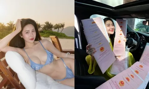 Nữ sinh THPT chuyên Hùng Vương diện bikini khoe dáng căng tràn, 26 tuổi độc thân giàu có, thỉnh thoảng khoe vài sổ đỏ