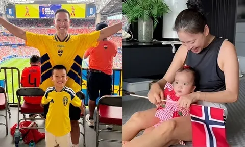 Con sao Việt mùa World Cup: Con trai Hồ Ngọc Hà theo bố Kim Lý sang Mỹ, Ngô Thanh Vân dạy ái nữ "chèo thuyền"
