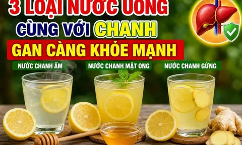 3 loại nước uống cùng với chanh, gan càng khỏe mạnh
