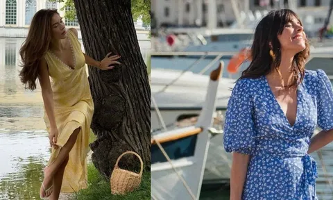 Váy tea dress và sandal – công thức mặc đẹp mùa hè giúp nàng vừa nữ tính vừa thoải mái