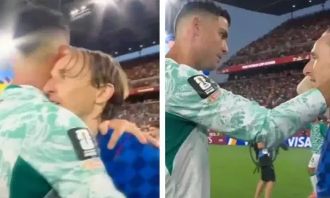Hành động đẹp của Ronaldo dành cho Luka Modric