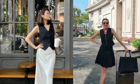 3 cách diện áo ghi lê dáng lửng thanh lịch, mặc đi làm hay xuống phố đều cuốn hút