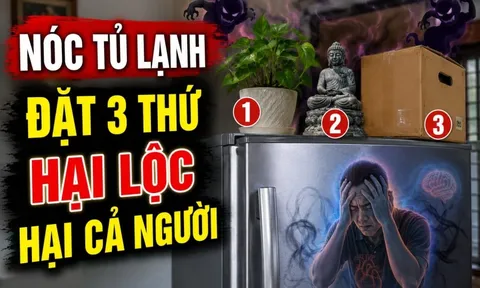 Nóc tủ lạnh đặt 3 thứ hại Lộc hại cả người