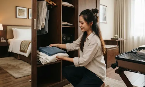 Tại sao bạn không nên "treo hết" quần áo vào tủ ngay khi vừa nhận phòng khách sạn?
