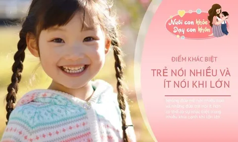 4 khác biệt rõ rệt giữa đứa trẻ nói nhiều và đứa trẻ nói ít khi lớn lên