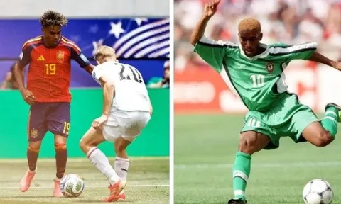 Lamine Yamal cân bằng kỷ lục rê bóng của Okocha tại World Cup