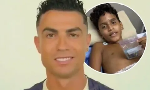 Ronaldo có hành động đẹp với cậu bé sống sót sau động đất tại Venezuela