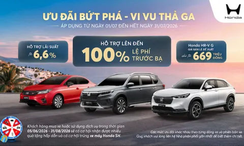Chương trình khuyến mại các dòng xe ô tô Honda tháng 7/2026