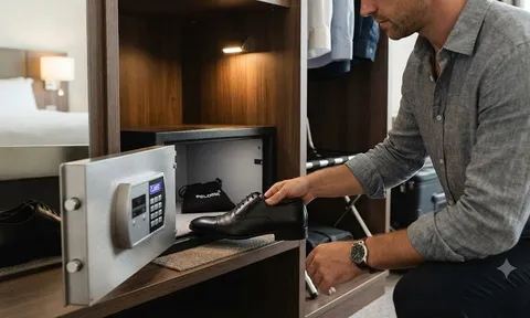Mẹo “độc lạ” nhưng cực hiệu quả: Vì sao du khách nên để một chiếc giày vào két sắt khách sạn?