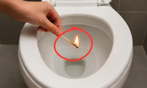 Tại sao bạn nên thả một que diêm đang cháy vào bồn cầu?