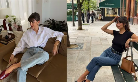 Muốn mặc quần jeans đẹp như phụ nữ Pháp, hãy bắt đầu với 4 kiểu áo không bao giờ lỗi mốt