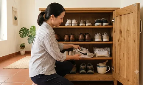 Tại sao nhiều người để một cốc gạo trong tủ giày? Mẹo hút ẩm, giảm mùi đơn giản mùa mưa