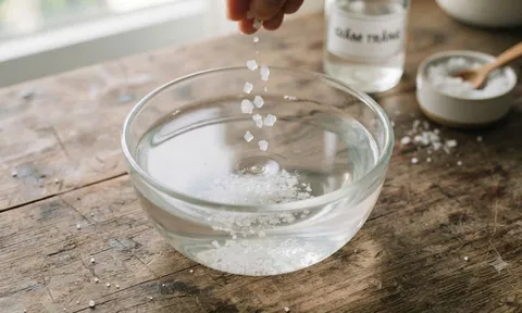 Trộn muối với giấm trắng: Mẹo hay ai không biết quá đáng tiếc