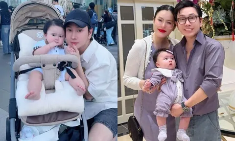 Con gái Hoa hậu Phương Lê vui ra mặt khi ở bên NSƯT Vũ Luân, được bố cưng chiều đưa đi nghỉ hè