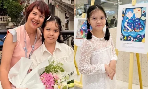 Ái nữ MC VTV nhận giải Nhì trong cuộc thi vẽ, có kỳ nghỉ hè ý nghĩa tham gia đủ mọi hoạt động