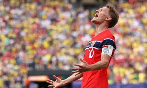 Khả năng điều tiết xuất sắc của Odegaard giúp Na Uy vượt ải Brazil