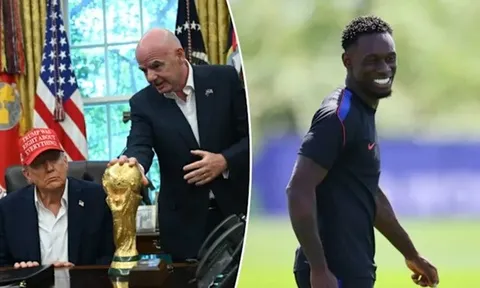 Ông Donald Trump xác nhận gọi điện cho FIFA về thẻ đỏ của Balogun
