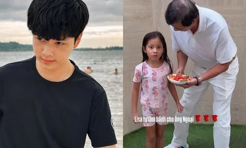 Sao Việt 24h: Con trai BTV Thụy Vân sở hữu vẻ ngoài như tài tử; Lisa nhà Hồ Ngọc Hà làm bánh tặng ông ngoại lai Pháp