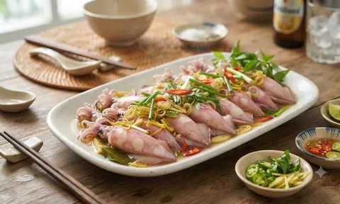 Thả thứ này vào hấp mực: Hết sạch mùi tanh, mực tươi ngon giòn sần sật