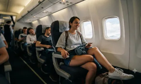 Vì sao khi đi máy bay nên hạn chế mặc váy quá  ngắn?