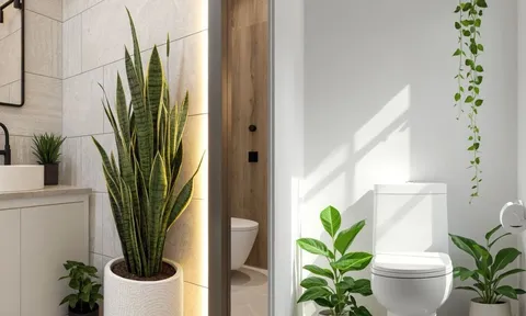 Vì sao nên đặt một chậu cây xanh nhỏ trong nhà vệ sinh? Gợi ý 5 loại cây phù hợp dễ chăm