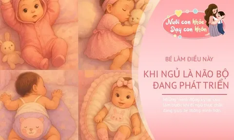 Trẻ hay giật mình, mút tay, lẩm bẩm trước khi ngủ? Chuyên gia cho biết đây là tín hiệu bé thông minh hơn từng ngày