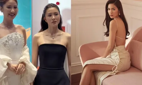 Ngỡ ngàng nhan sắc Tăng Thanh Hà khi đứng cạnh nàng hậu kém 13 tuổi là fan lúc nhỏ, tuyệt chiêu góc mặt giúp không "lép vế"