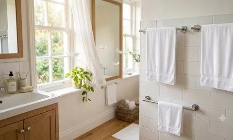 Mẹo treo khăn đúng cách giúp giảm mùi hôi, hạn chế vi khuẩn phát triển