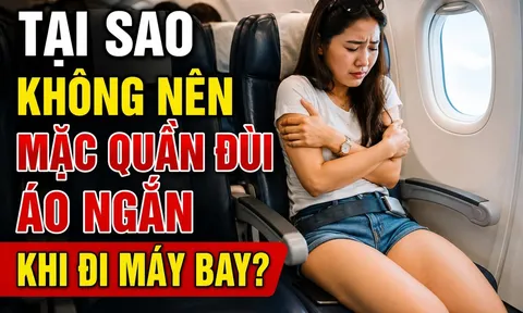 Tại sao không nên mặc quần đùi áo ngắn khi đi máy bay?