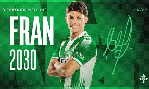 Real Betis chiêu mộ thành công Fran Garcia từ Real Madrid