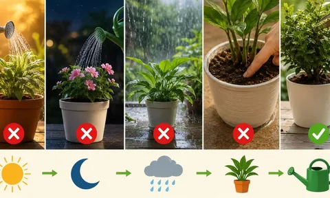 Đừng tưới cây vào 5 thời điểm này: Càng chăm kỹ, cây càng dễ vàng lá, úng rễ