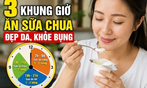 3 khung giờ ăn sữa chua đẹp da, khỏe bụng