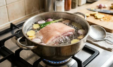 Luộc thịt lợn cho nước sôi hay nước lạnh? Đầu bếp tiết lộ cách đúng, nhiều người vẫn làm sai