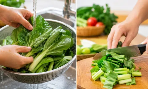 Nên thái rau trước hay rửa trước rồi mới thái? Nhiều người làm ngược khiến rau mất chất, tăng nguy cơ nhiễm bẩn