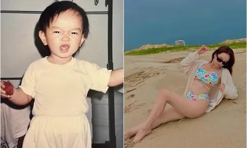 Ảnh tuổi thơ khó nhận ra của "mỹ nhân trăm tỷ" showbiz Việt, giờ được đề cử gương mặt đẹp nhất thế giới