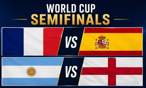 Lần đầu tiên trong lịch sử: Top 4 BXH FIFA cùng vào bán kết World Cup