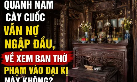 Quanh năm cày cuốc vẫn nợ ngập đầu, về xem ban thờ phạm vào đại kị này không?