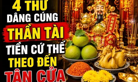 4 thứ dâng cúng thần Tài Tiền cứ thế theo đến tận cửa