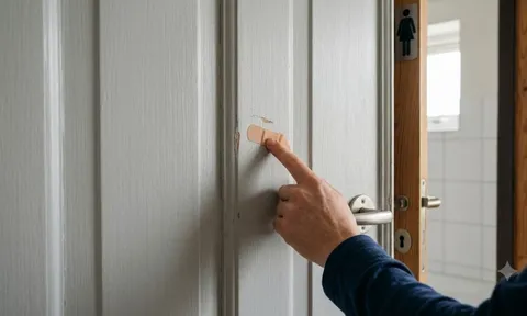 Vì sao nhiều nhà dán miếng urgo lên cánh cửa nhà vệ sinh? Hóa ra họ rất thông minh