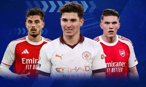 Thống kê vượt trội của Julian Alvarez so với dàn sao Arsenal