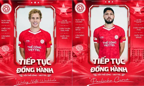 Thể Công Viettel gia hạn thành công hai ngoại binh Brazil
