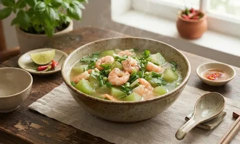 Cách nấu canh bí đao tôm ngon