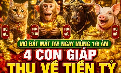 Mở Bát Mát Tay ngay mùng 1/6 Âm, 4 con giáp thu về tiền tỷ