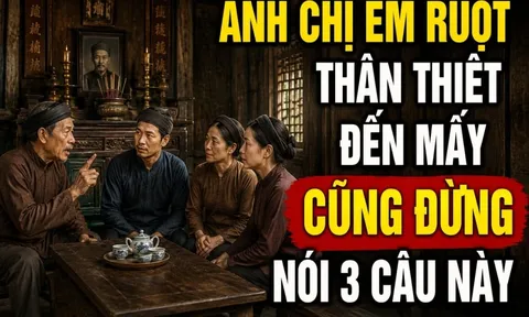 Anh chị em ruột thân thiết đến mấy cũng đừng nói 3 câu này
