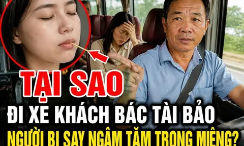 Tại sao đi xe khách bác tài bảo người bị say ngậm tăm trong miệng?